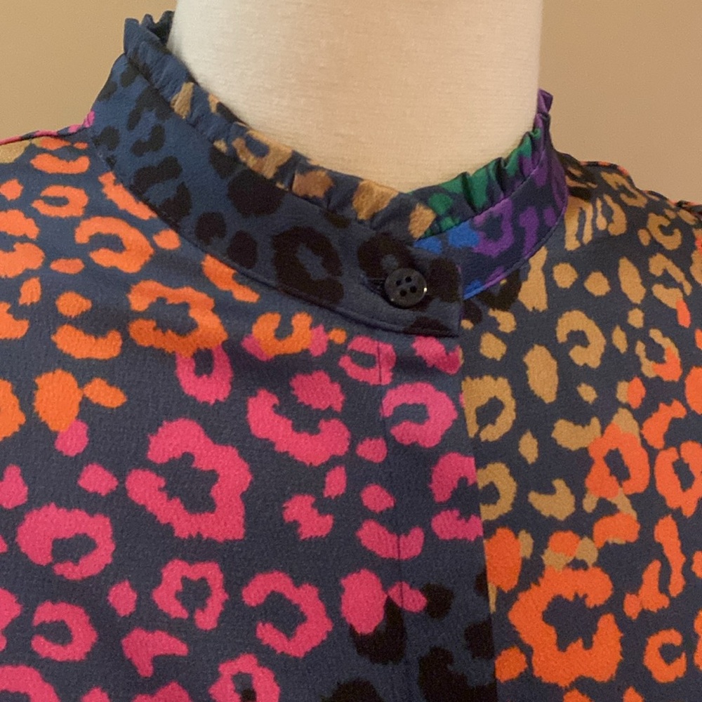 Vilagallo Multicolored Animal Print Blouse - Picture 7 of 10